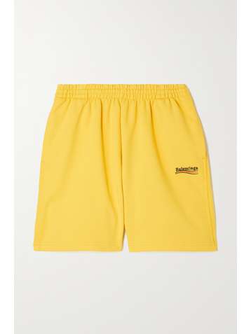 BALENCIAGA Shorts aus Baumwoll-Jersey mit Stickerei