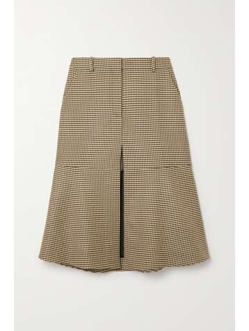 STELLA MCCARTNEY Naomi houndstooth wool midi skirt