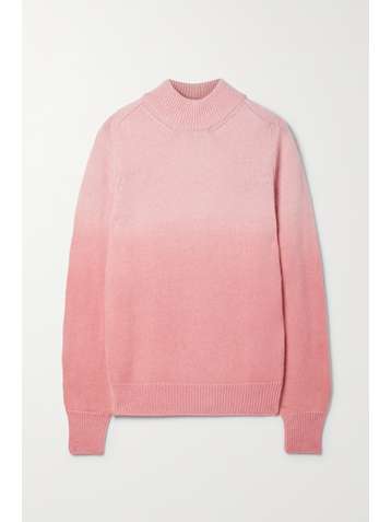 TOM FORD Ombré cashmere, silk and mohair-blend turtleneck sweater