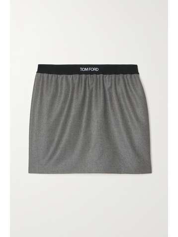 TOM FORD Cashmere-twill mini skirt