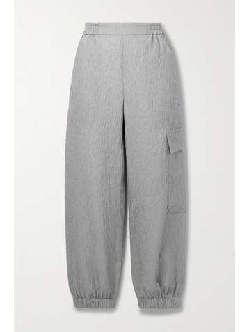 CECILIE BAHNSEN Jackson matelassé satin track pants