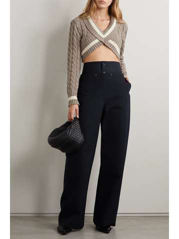 MAISON MARGIELA Twill wide-leg pants