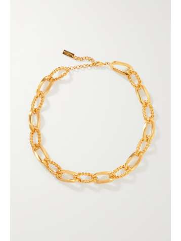 SAINT LAURENT Gold-tone necklace