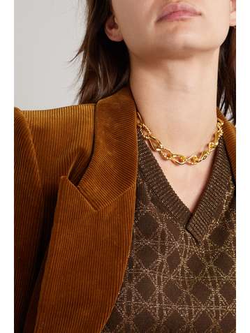 SAINT LAURENT Gold-tone necklace