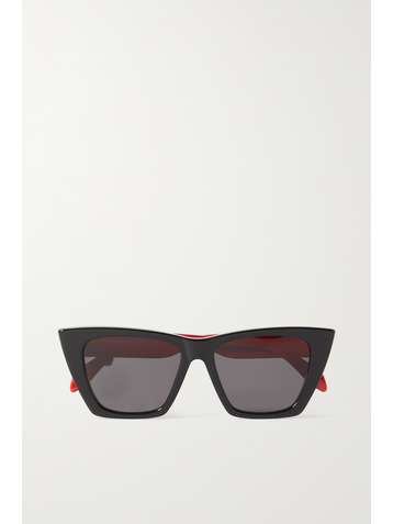ALEXANDER MCQUEEN Cat-eye acetate sunglasses