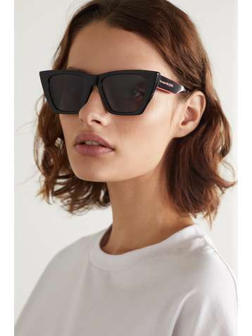 ALEXANDER MCQUEEN Cat-eye acetate sunglasses