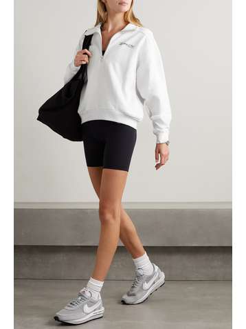 SPORTY & RICH Sweat en jersey de coton imprimé Fitness Club