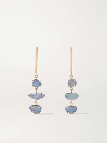 MELISSA JOY MANNING 14-karat recycled gold opal doublet earrings