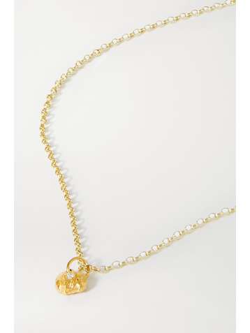 ALIGHIERI A Flash of Lightning gold-plated diamond necklace