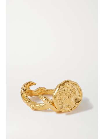 ALIGHIERI The Wasteland gold-plated ring
