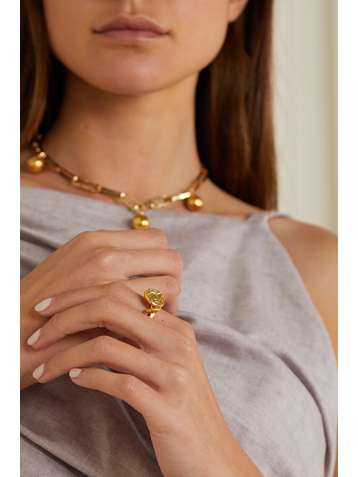 ALIGHIERI The Wasteland gold-plated ring