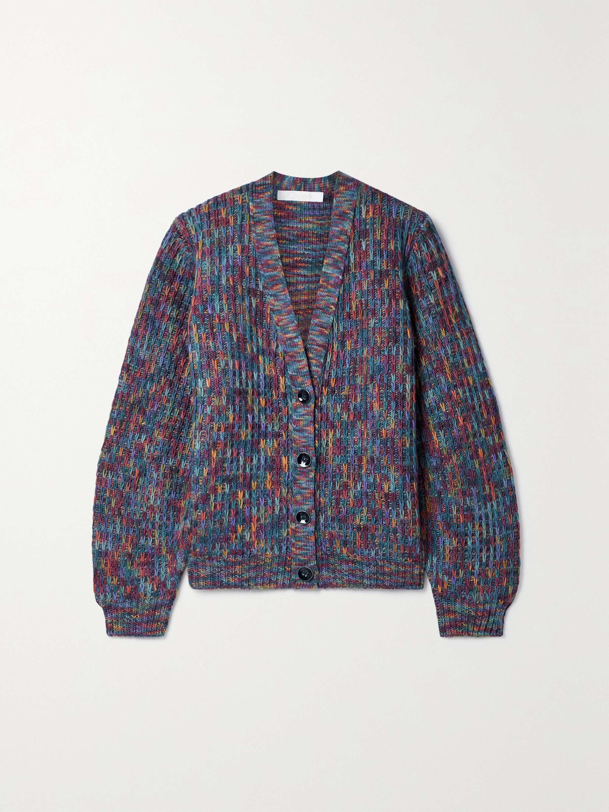 Purple Wool-blend cardigan | CHLOÉ 