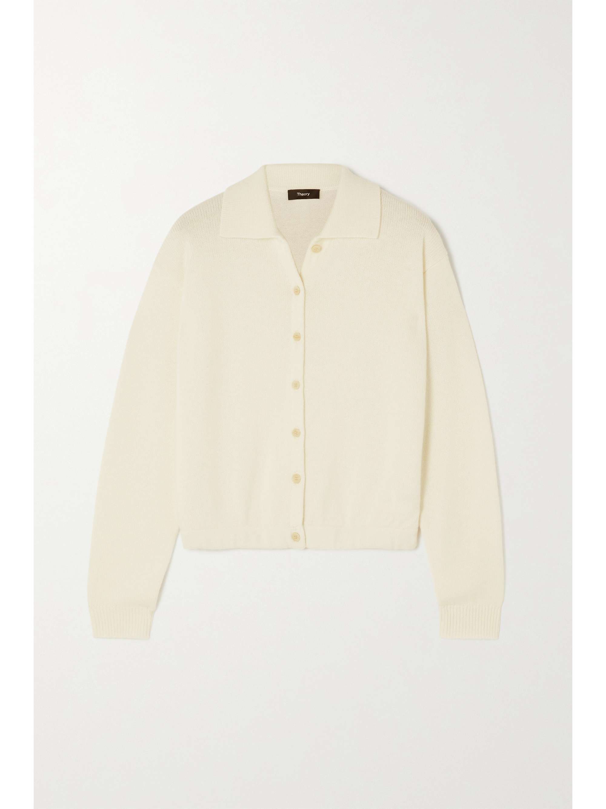 THEORY Cashmere polo cardigan | NET-A-PORTER