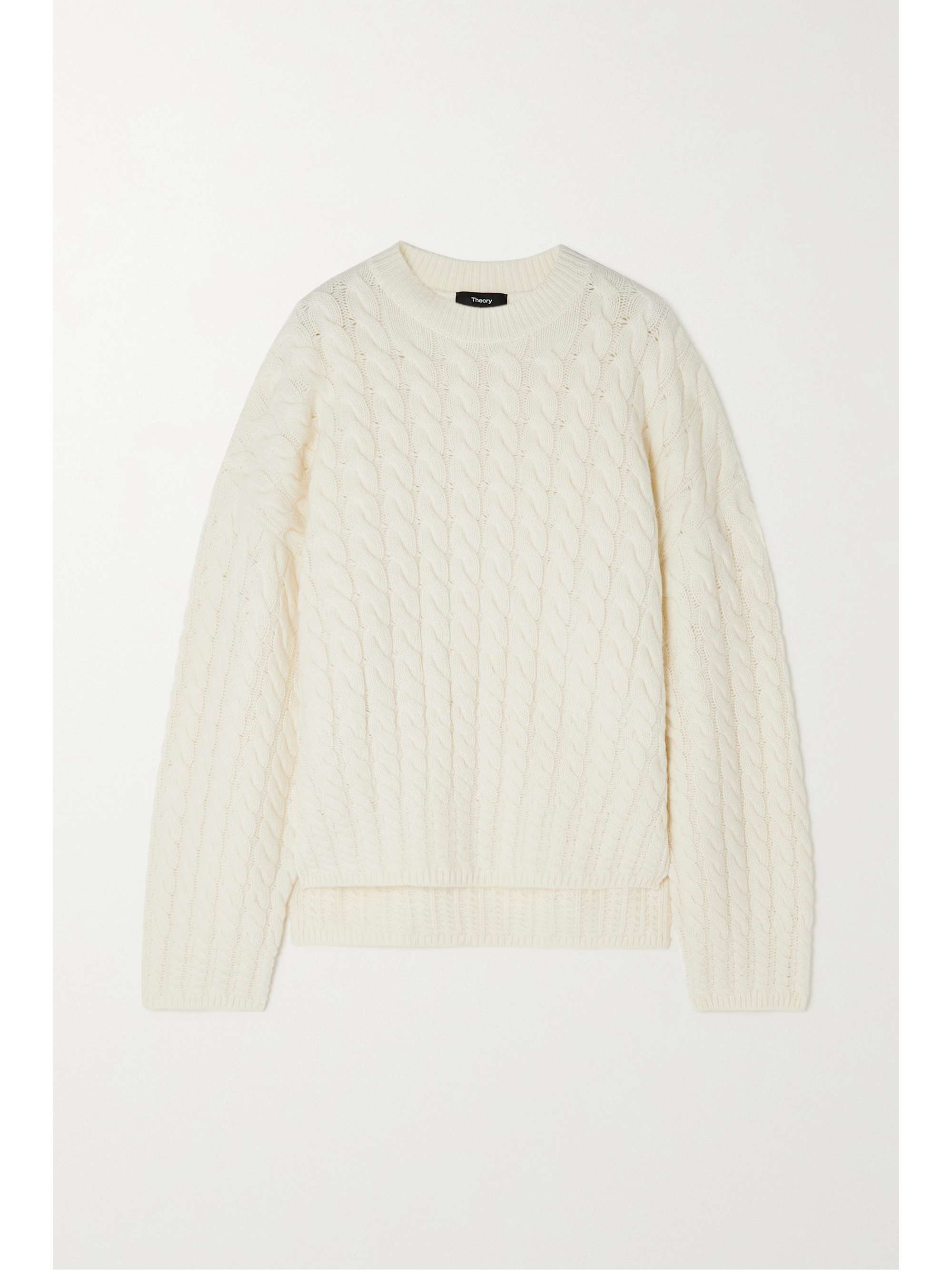 Karenia cable-knit wool and cashmere-blend sweater