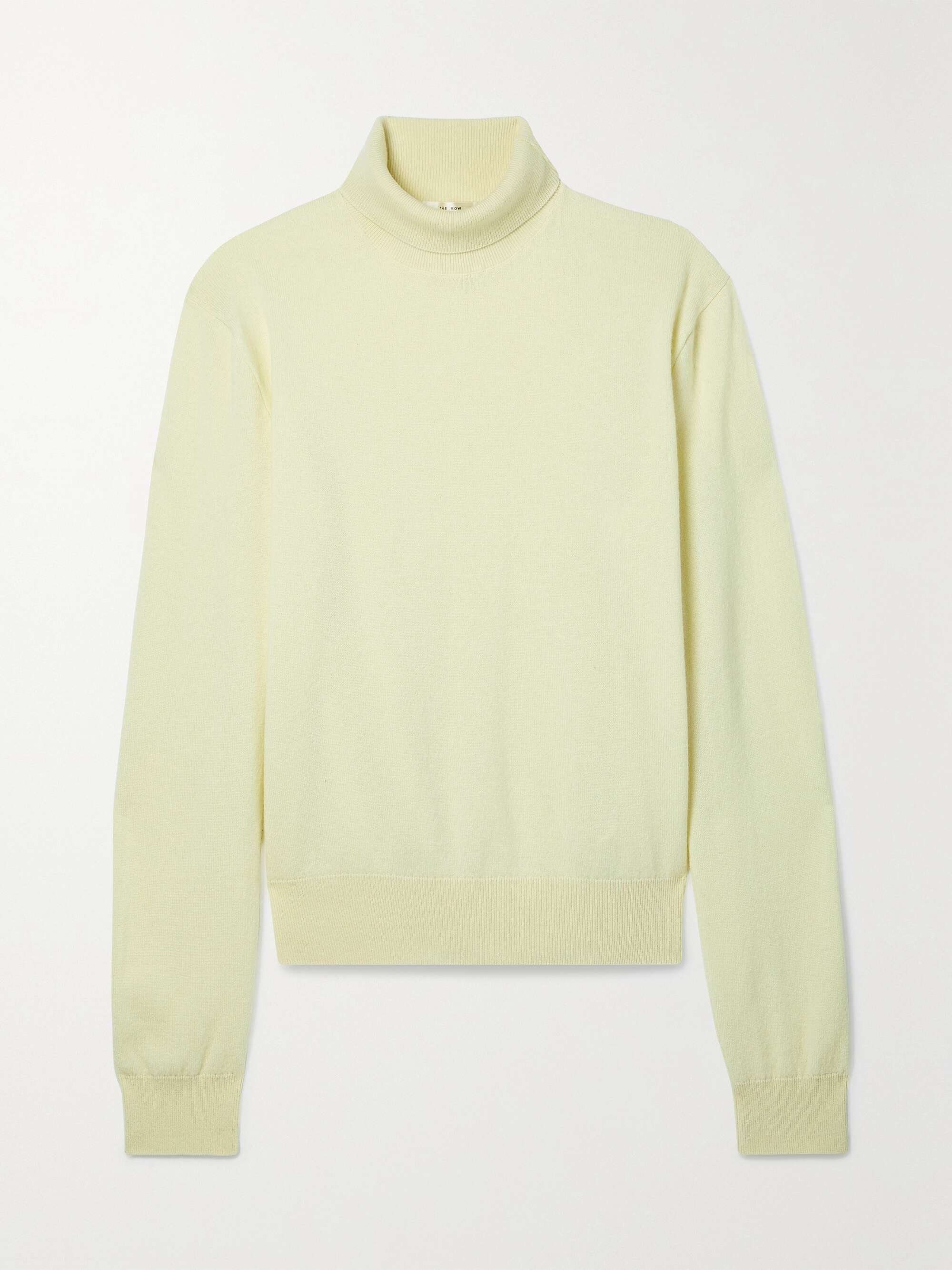 Yellow Ciba cashmere turtleneck sweater 