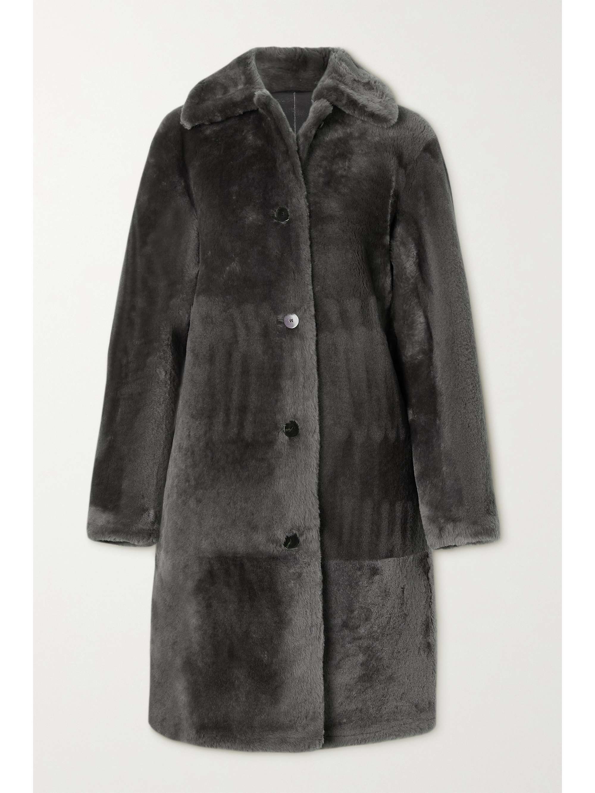 theory men's shearling coats & jackets