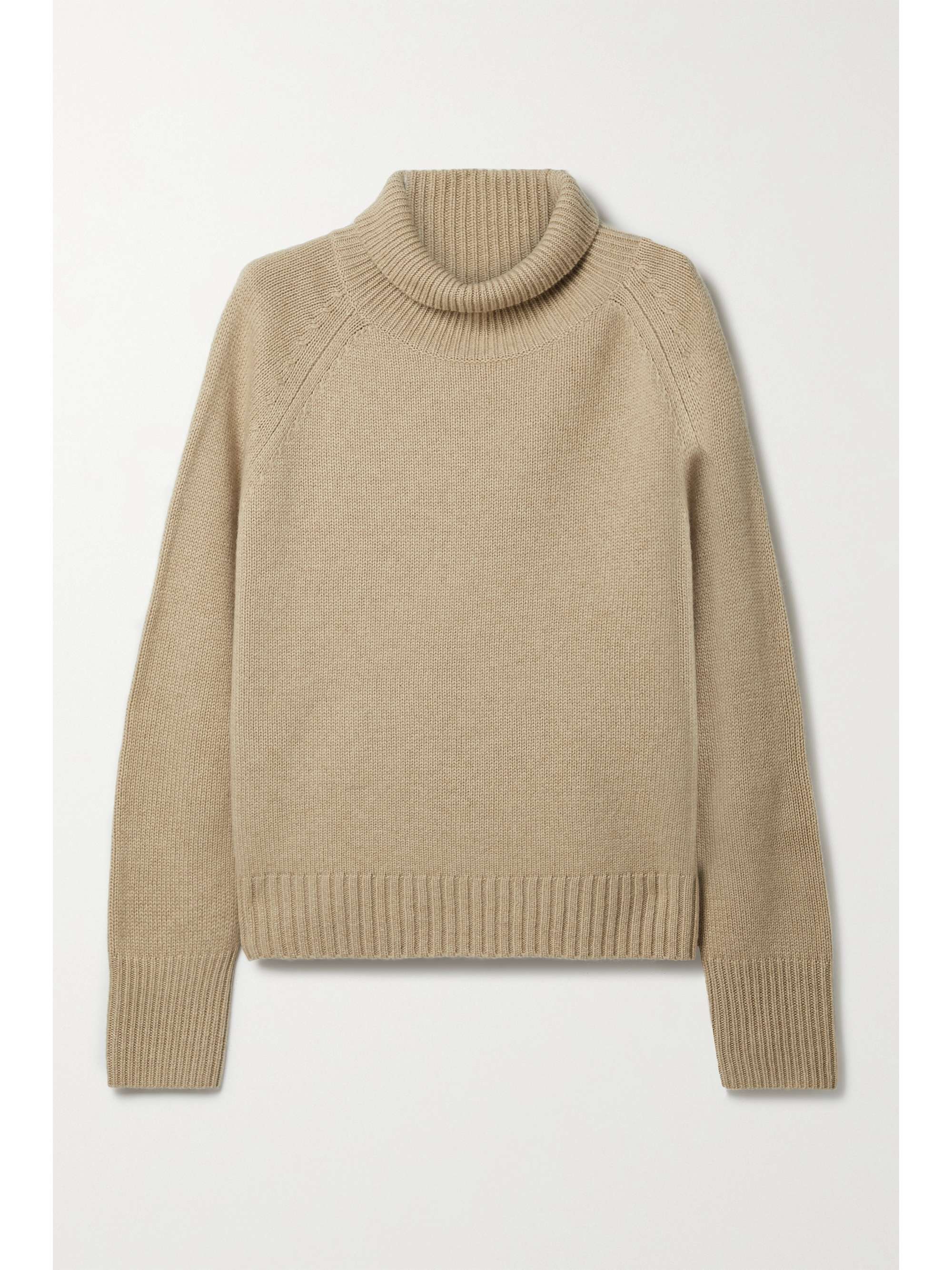 Beige Lanie cashmere turtleneck sweater 