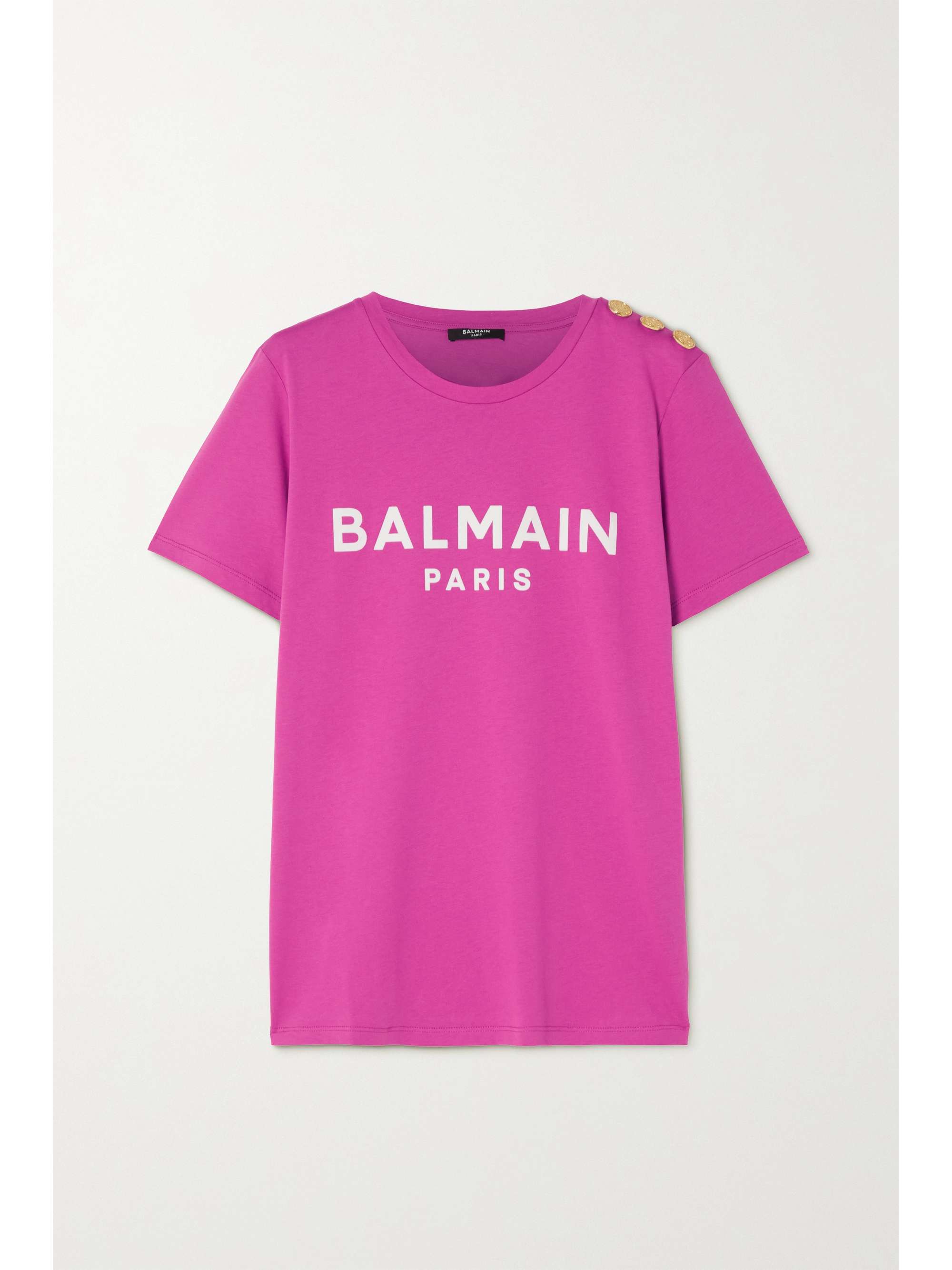 purple balmain t shirt
