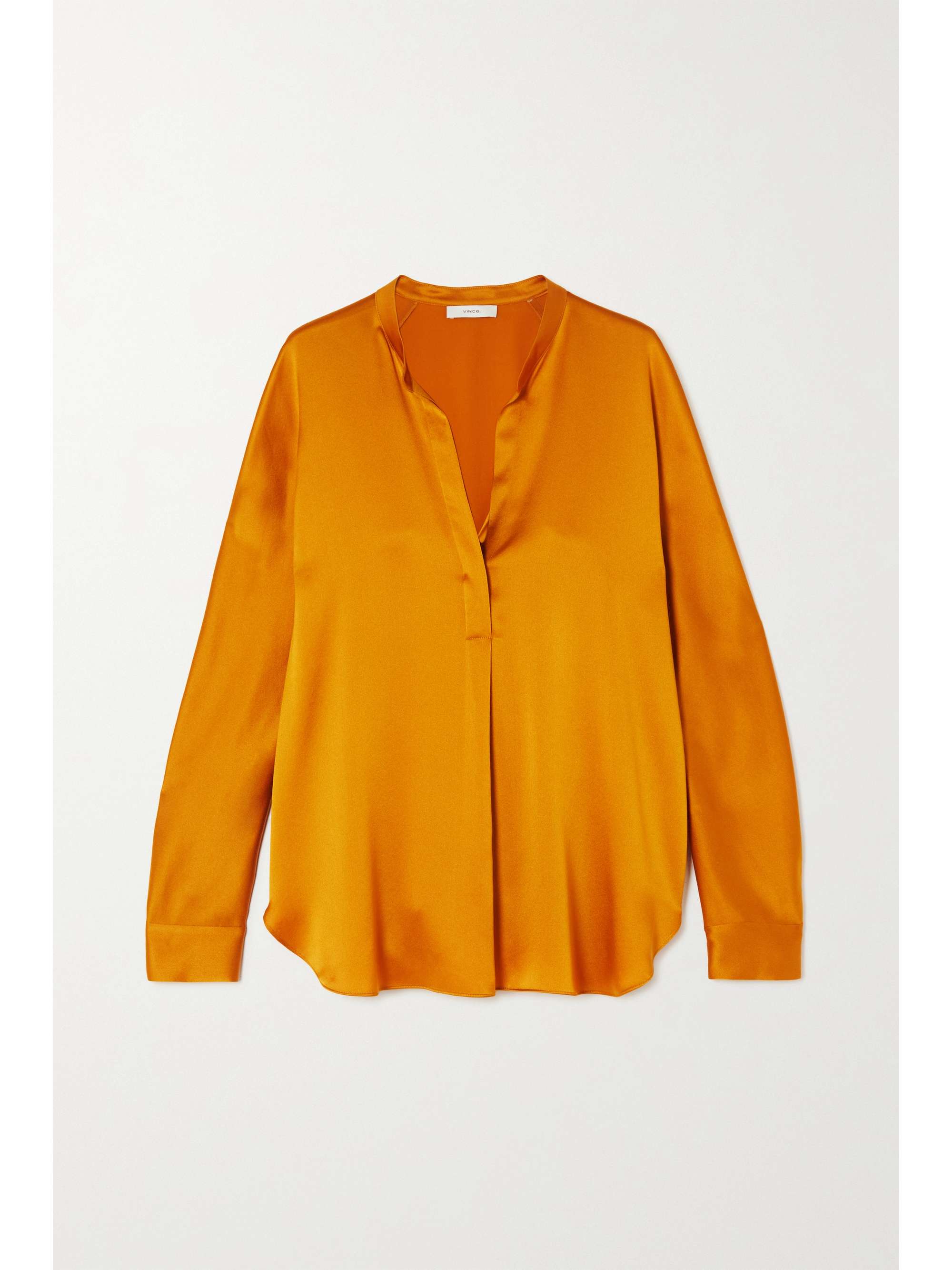 vince oversized silk blouse