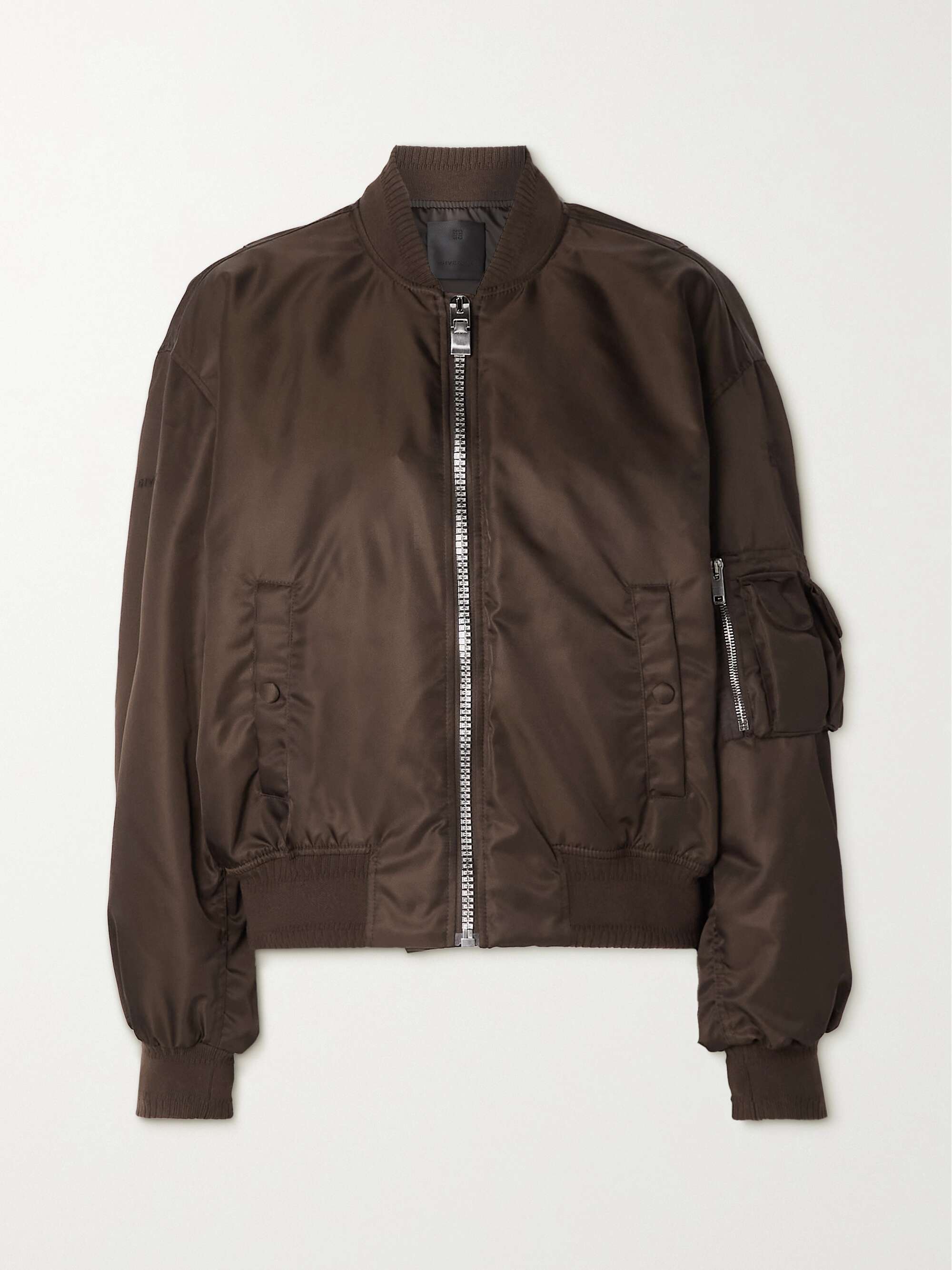 Padded shell bomber jacket