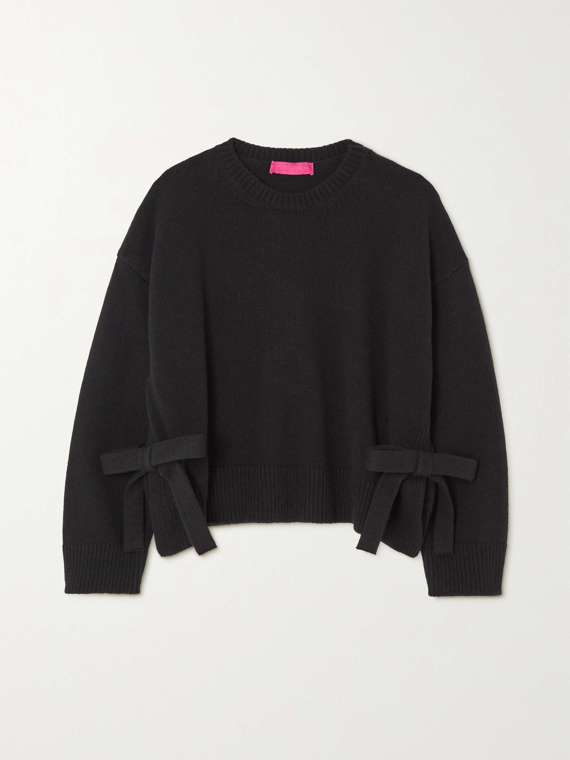 VALENTINO Bow-detailed wool sweater |