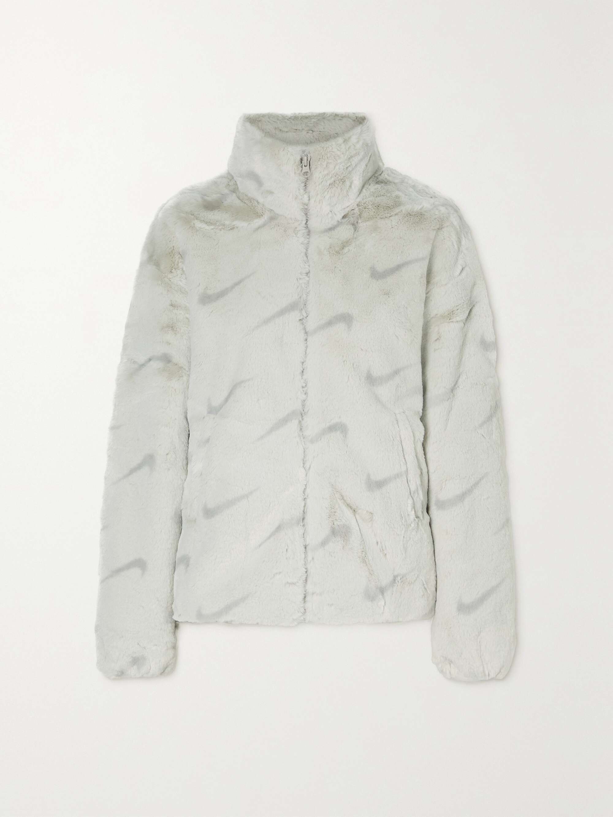 NIKE Printed faux fur jacket | NET-A-PORTER
