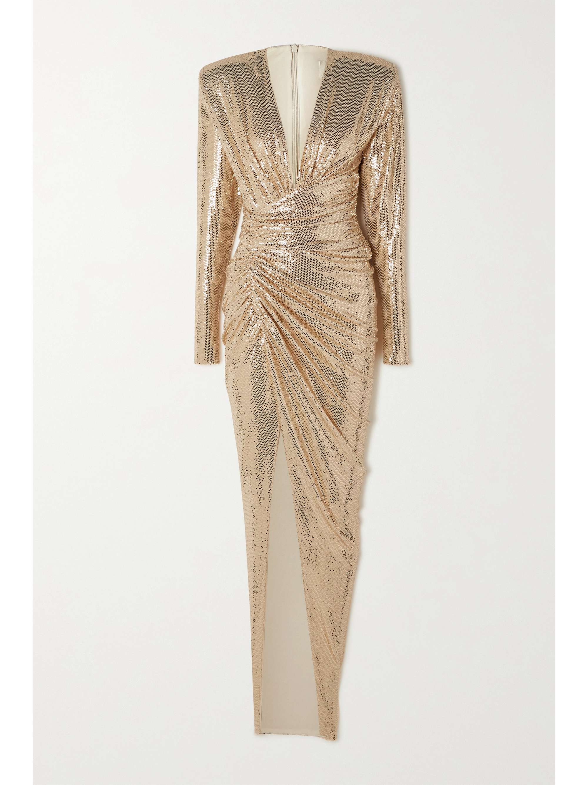 alexandre vauthier gold dress