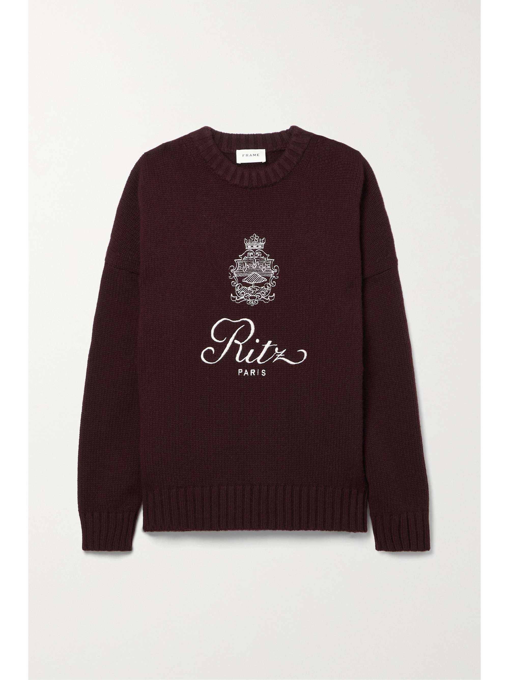 Ritz Paris embroidered cashmere sweater 