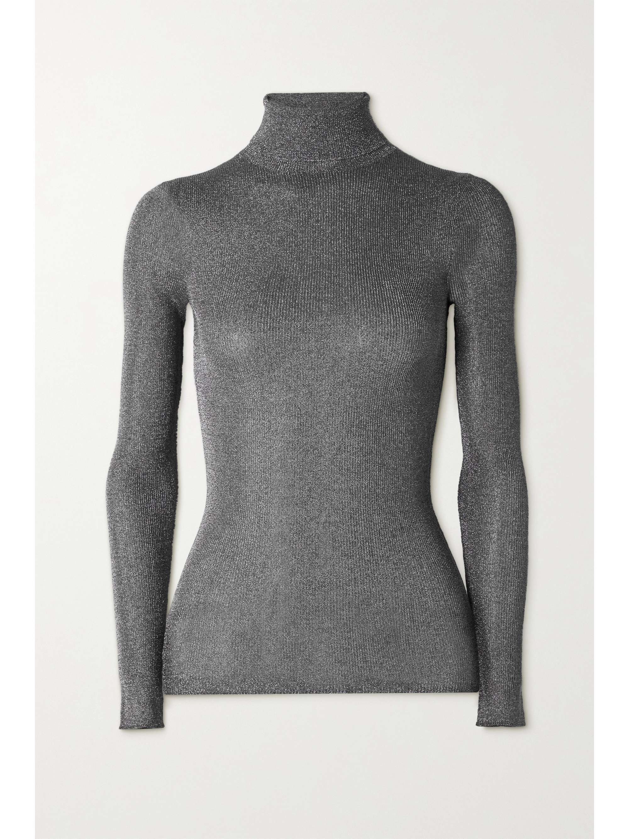 Silver Anabela metallic knitted 