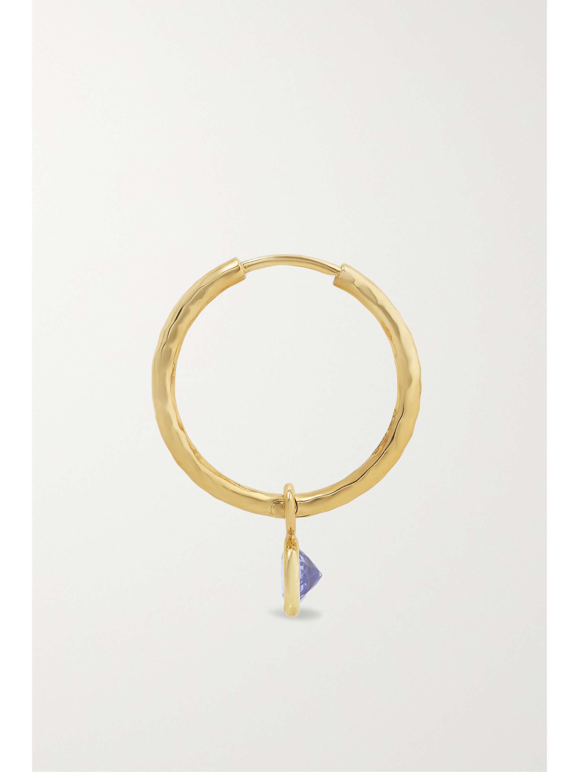 OCTAVIA ELIZABETH + NET SUSTAIN Nesting Gem Gabby 18-karat recycled gold tanzanite hoop earrings