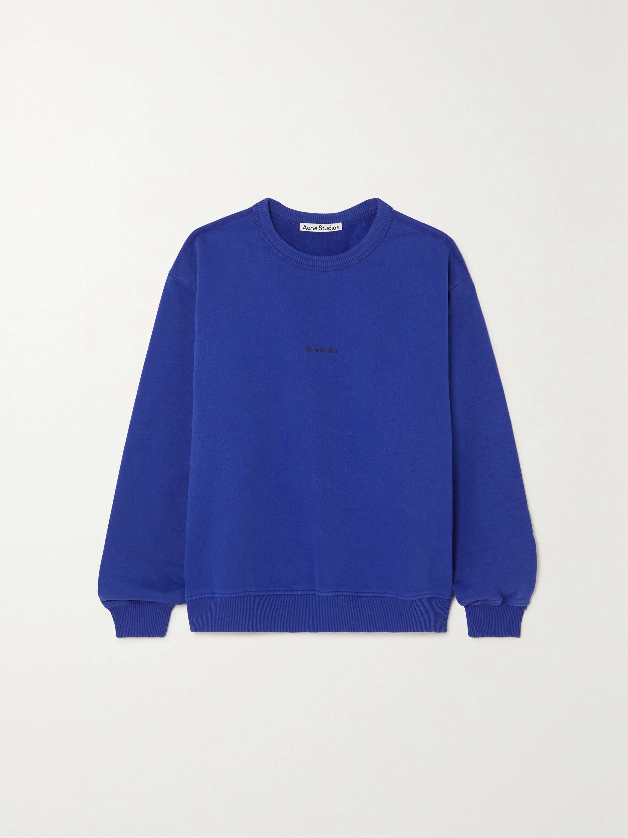 Blue Printed organic cotton-jersey 