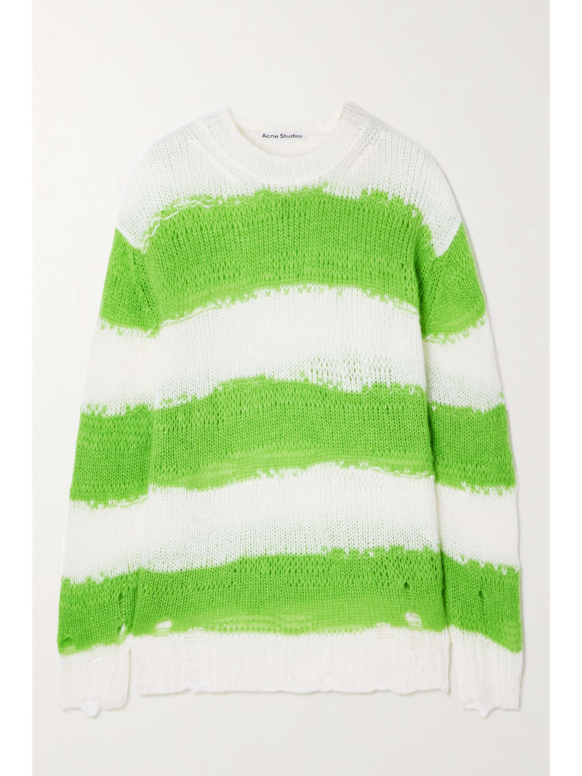 Acne Studios - Kalia Block Stripe Sweater, Women , Green