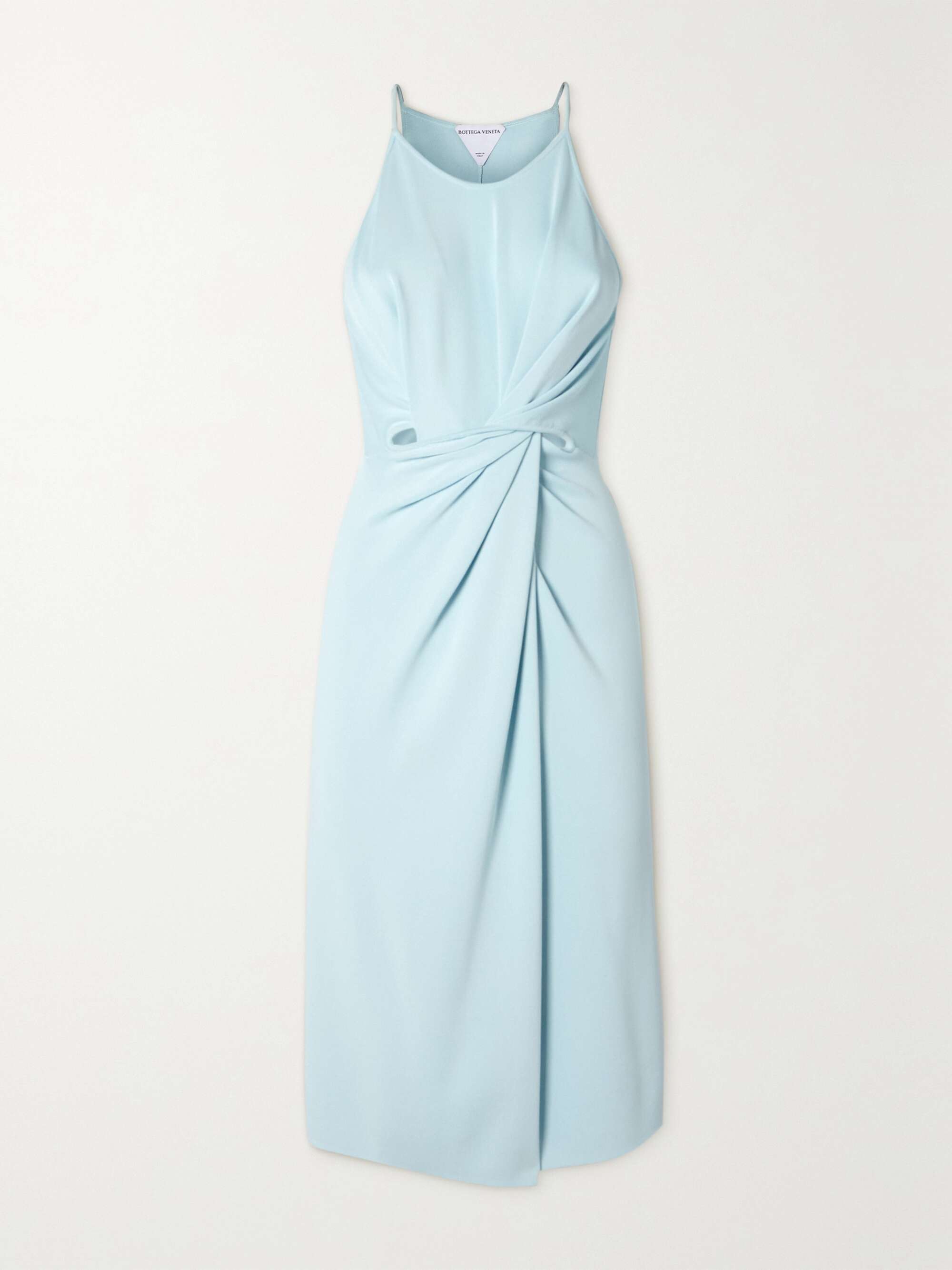 Cutout twisted jersey dress