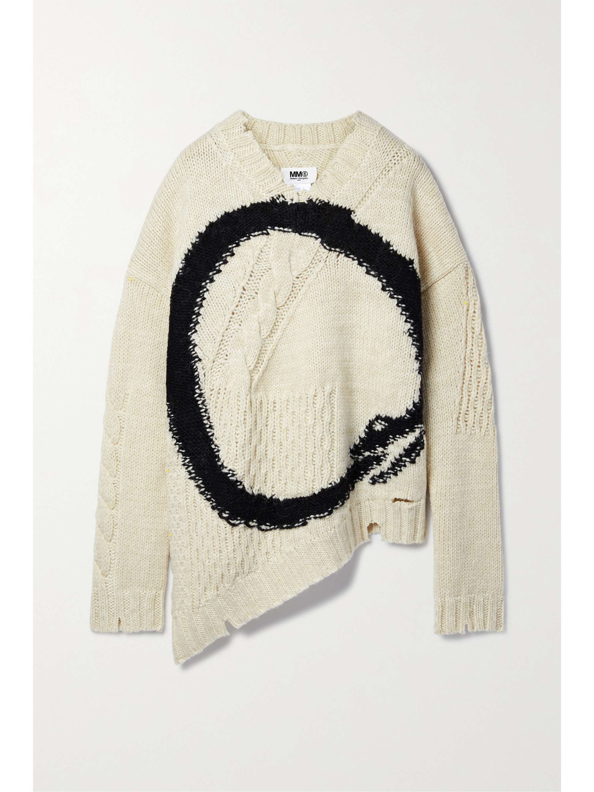Off-white Oversized cable-knit wool 
