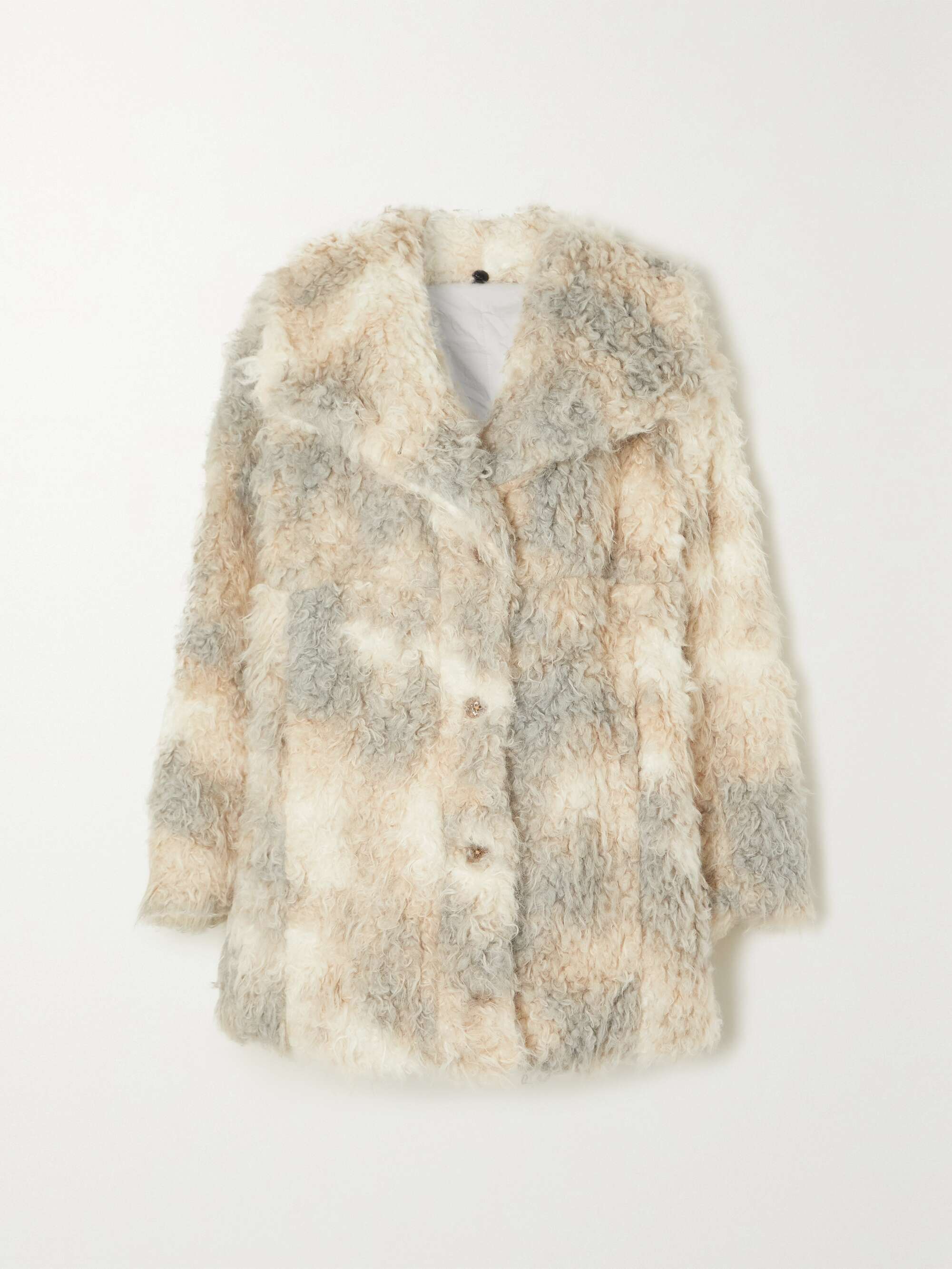 Ivory Biosis faux fur coat | MCQ 