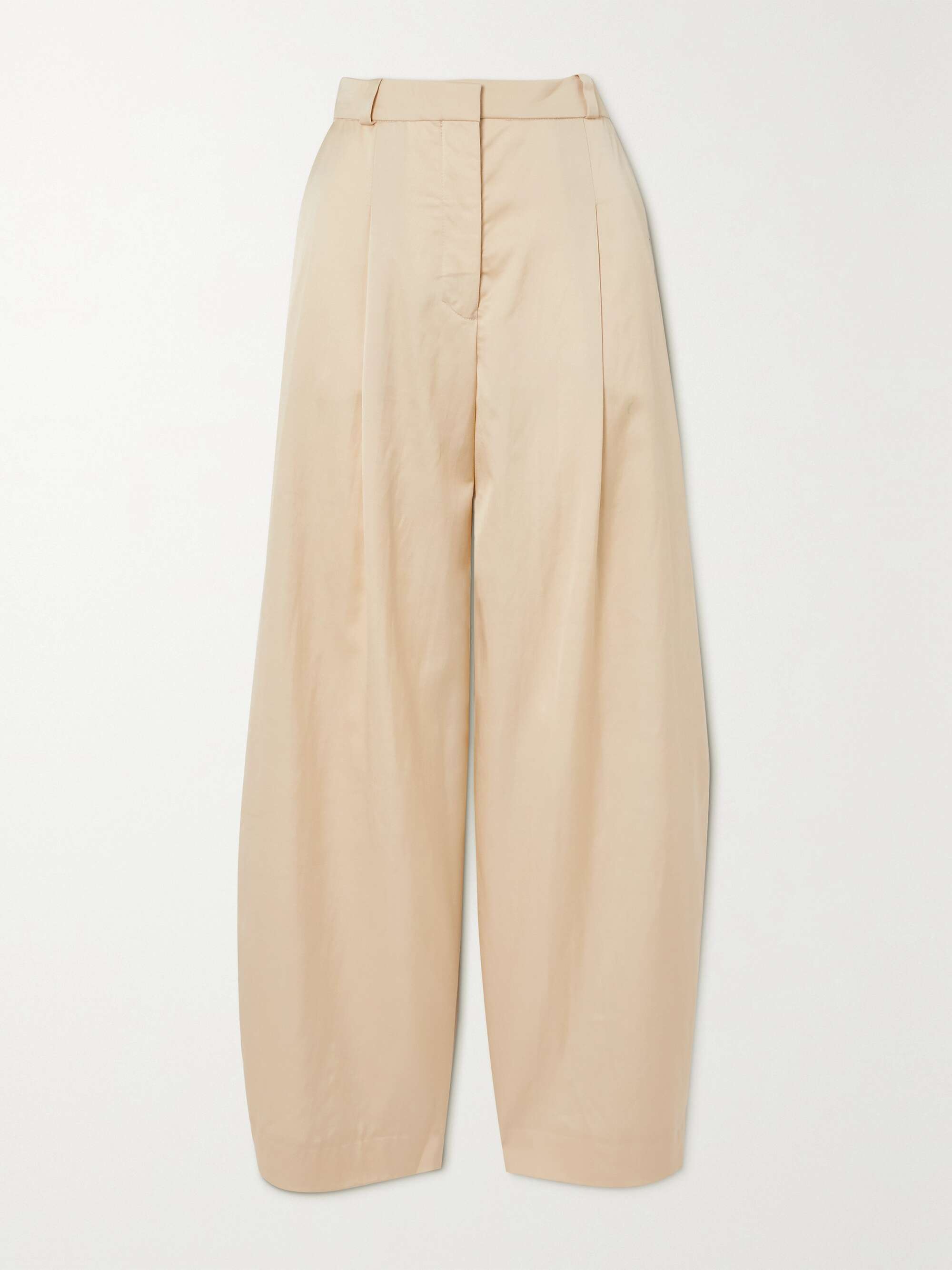 BY MALENE BIRGER Povilos pleated wool-blend twill wide-leg pants