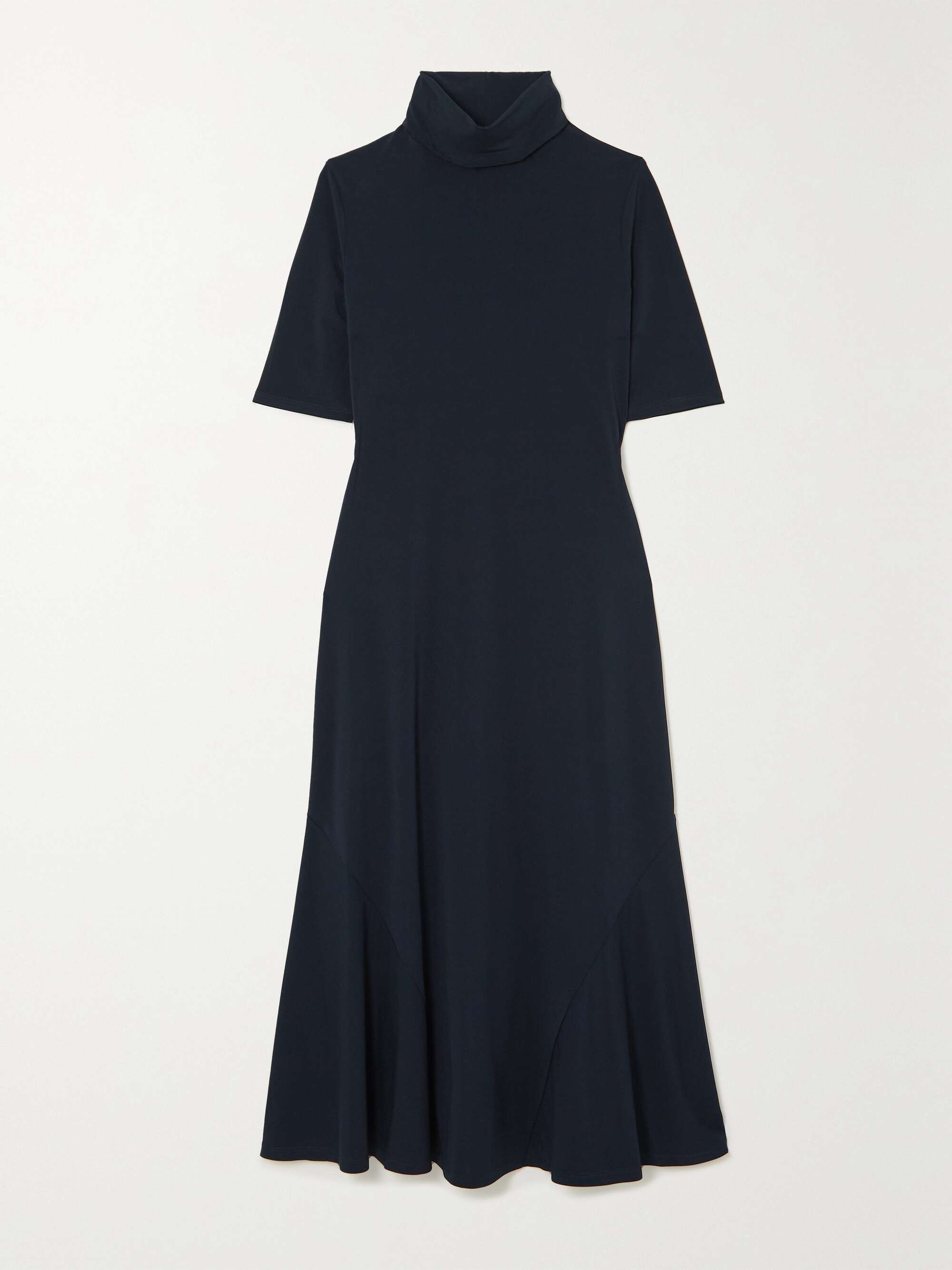 Leisure Radar stretch-jersey turtleneck midi dress
