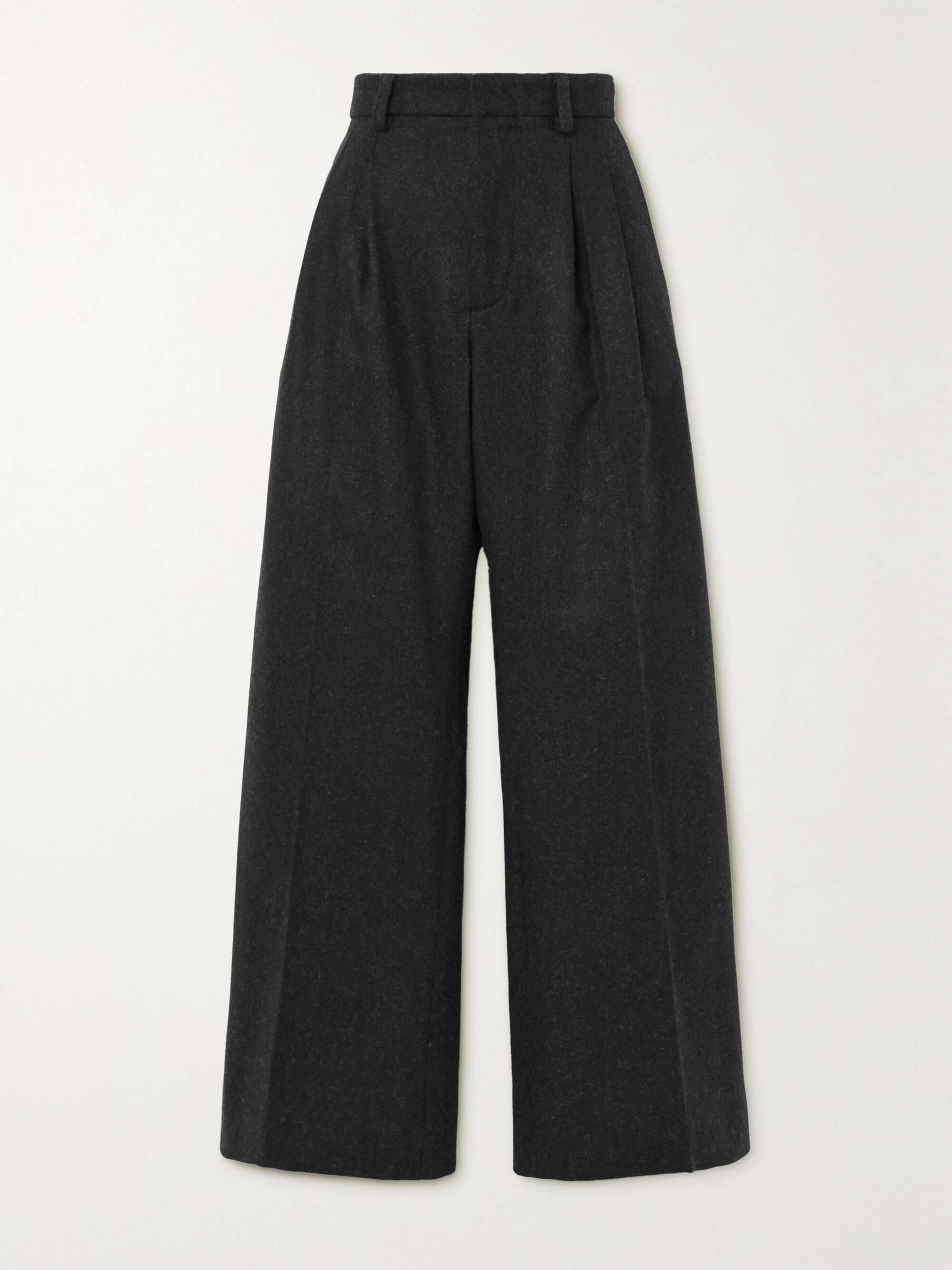 JEAN PAUL GAULTIER Pleated wool-blend straight-leg pants | NET-A