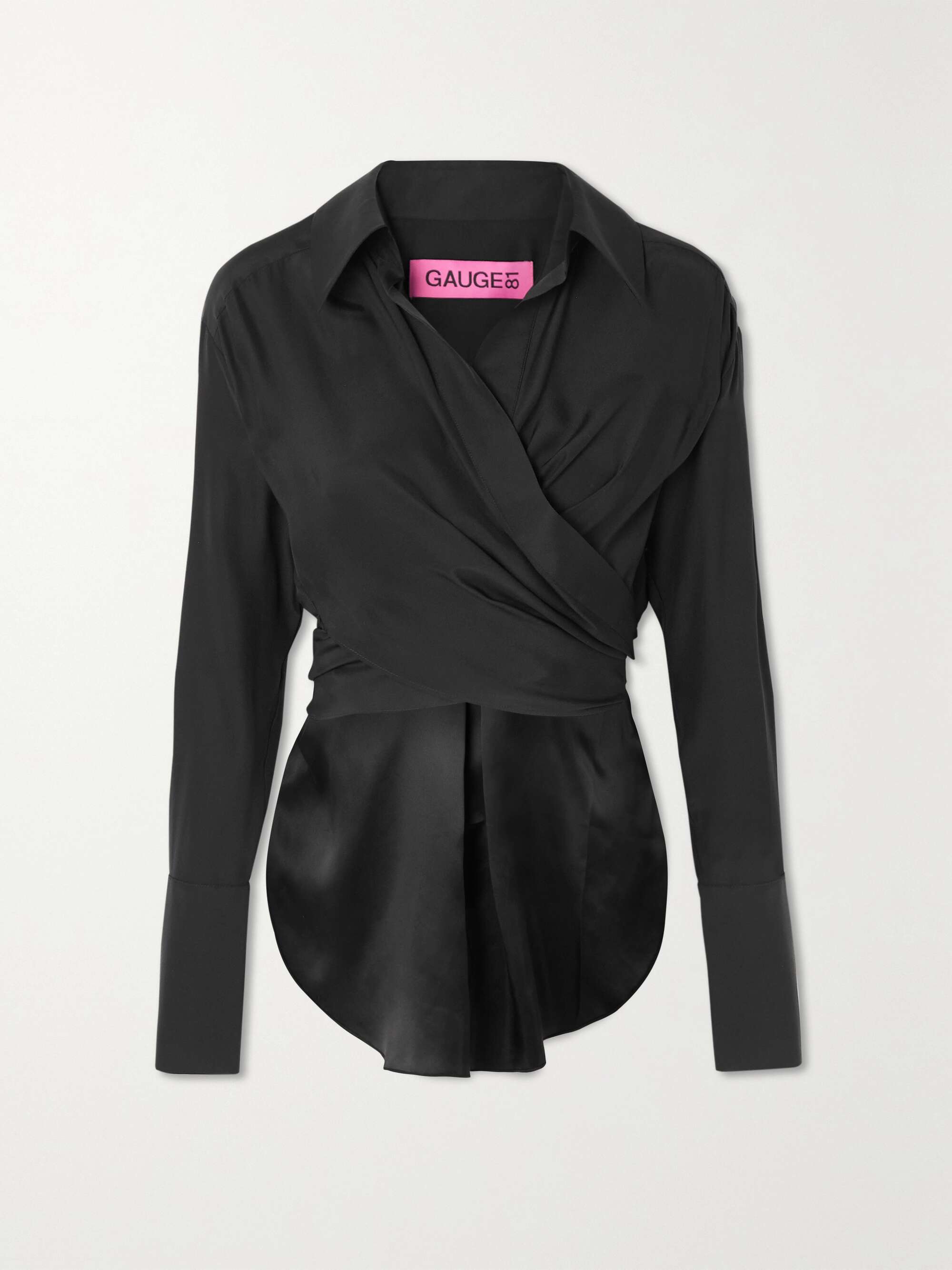 GAUGE81 Sabinas silk wrap shirt | NET-A-PORTER