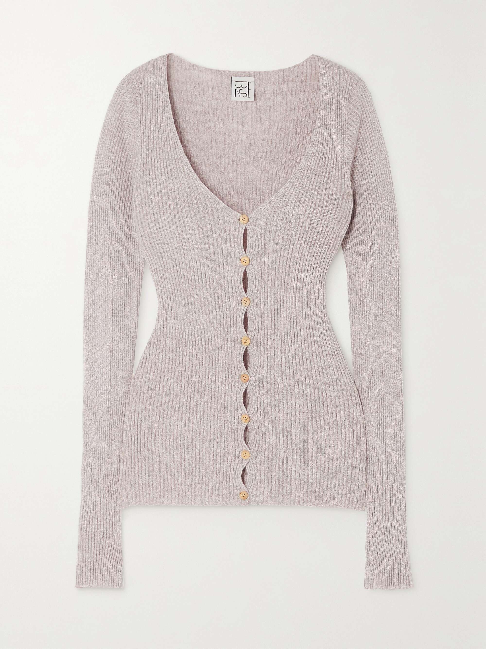linen blend cardigan