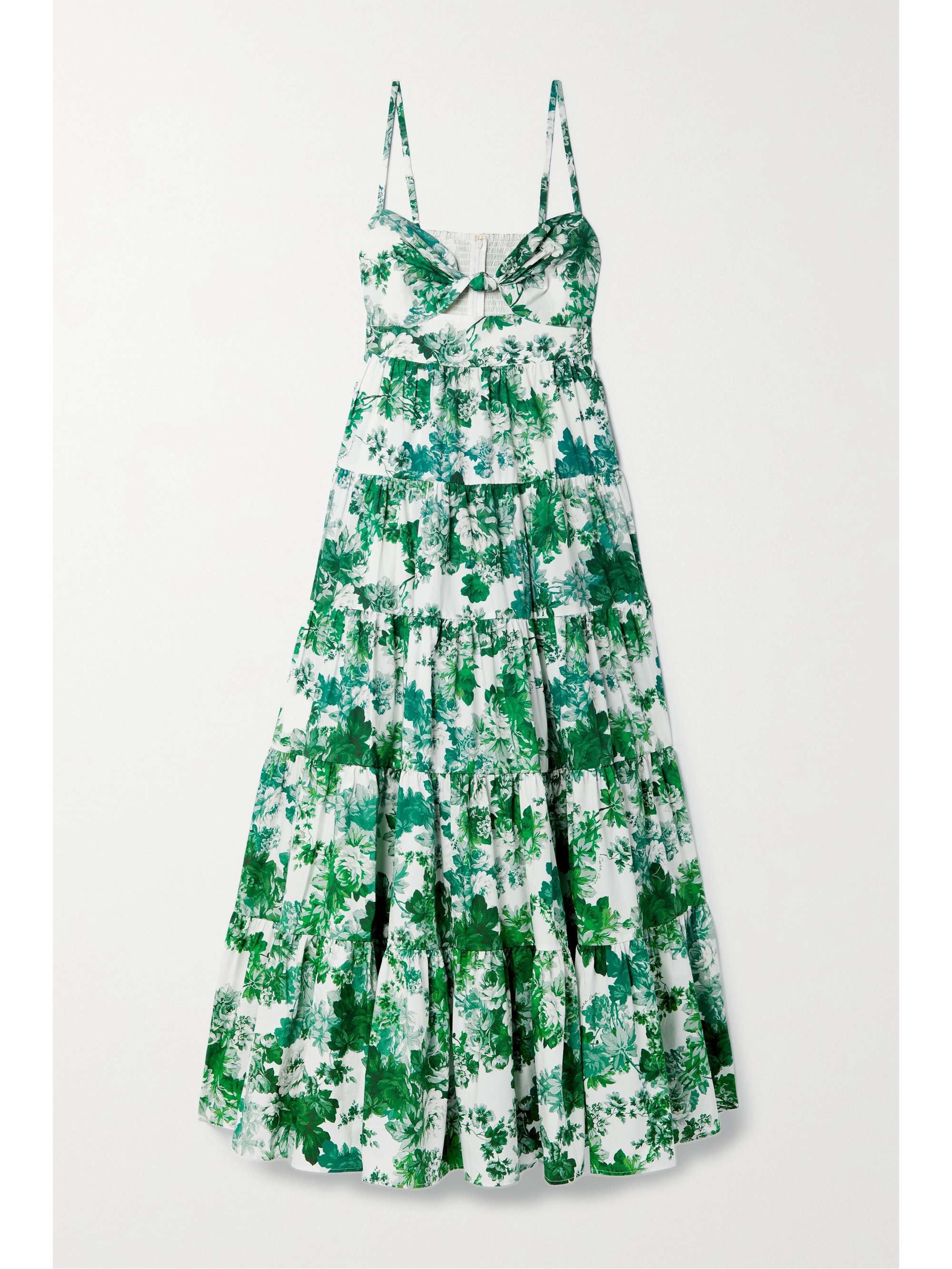 CARA CARA Delilah tiered floral-print cotton-poplin maxi dress |  NET-A-PORTER