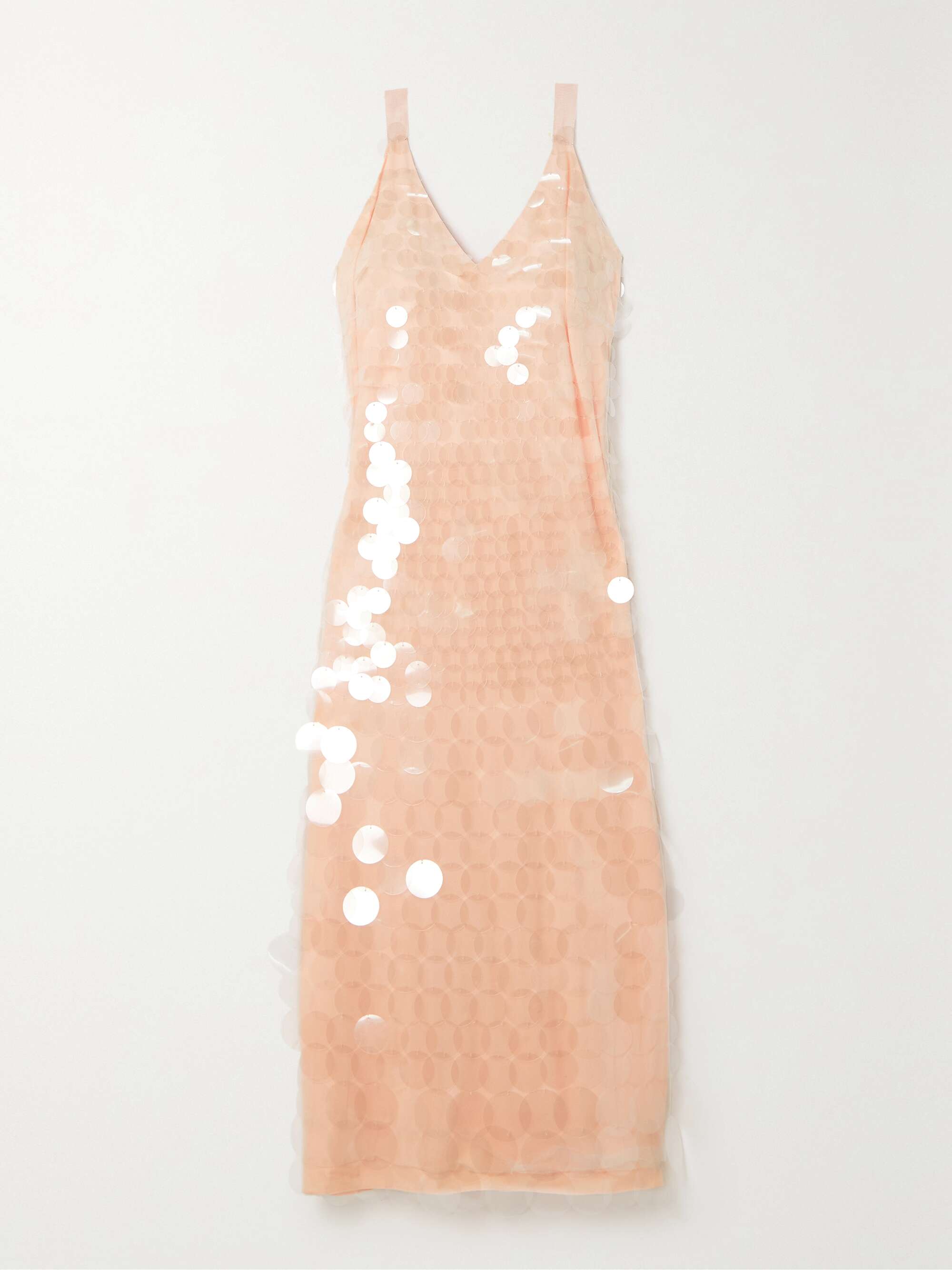 SIMKHAI Madysen sequined tulle midi dress