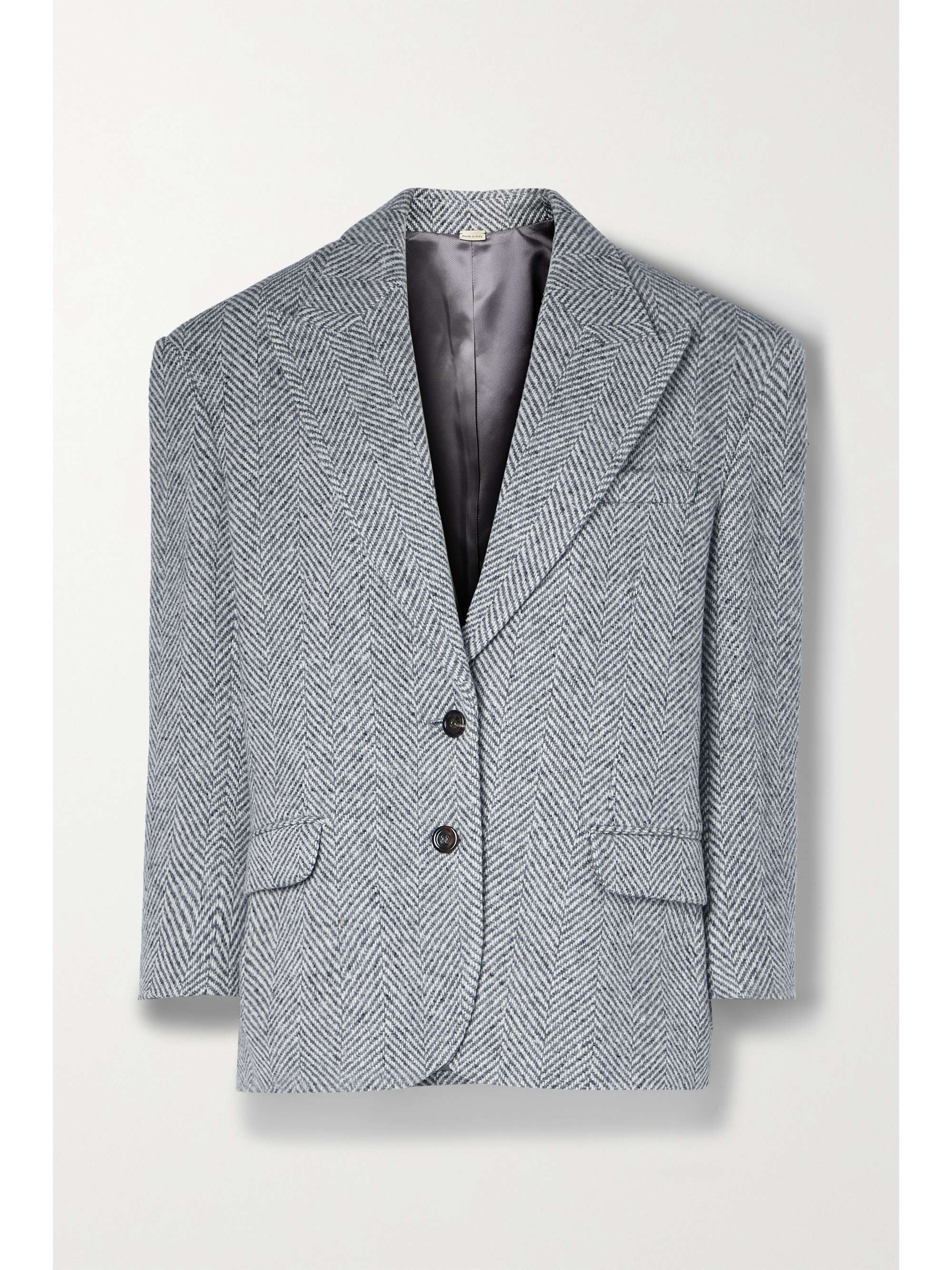 Gucci - Oversized Herringbone Wool Blazer - Gray - IT36 - Net A Porter