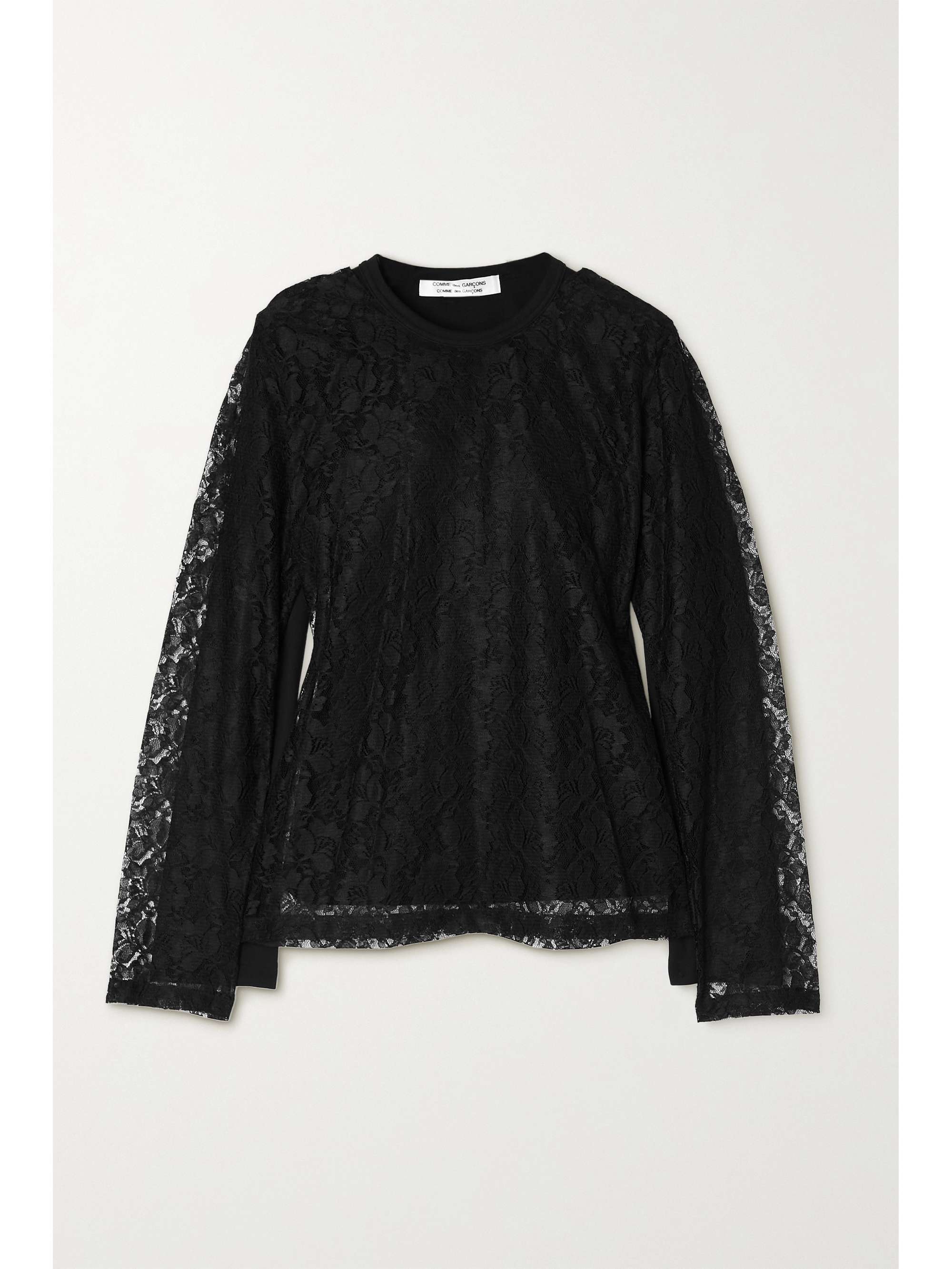lace jersey top