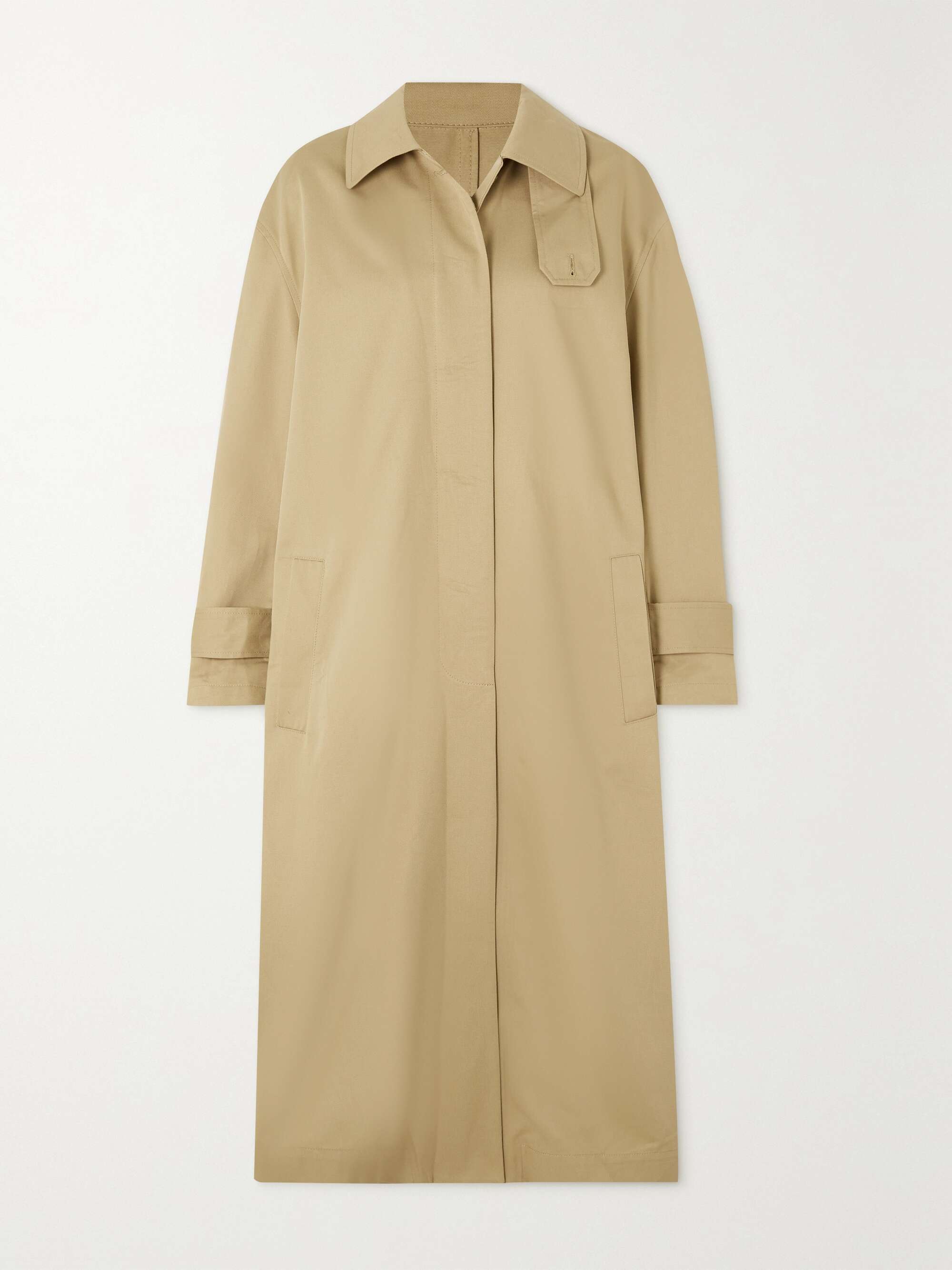 TOTEME Oversized organic cotton-gabardine trench coat | NET-A-PORTER