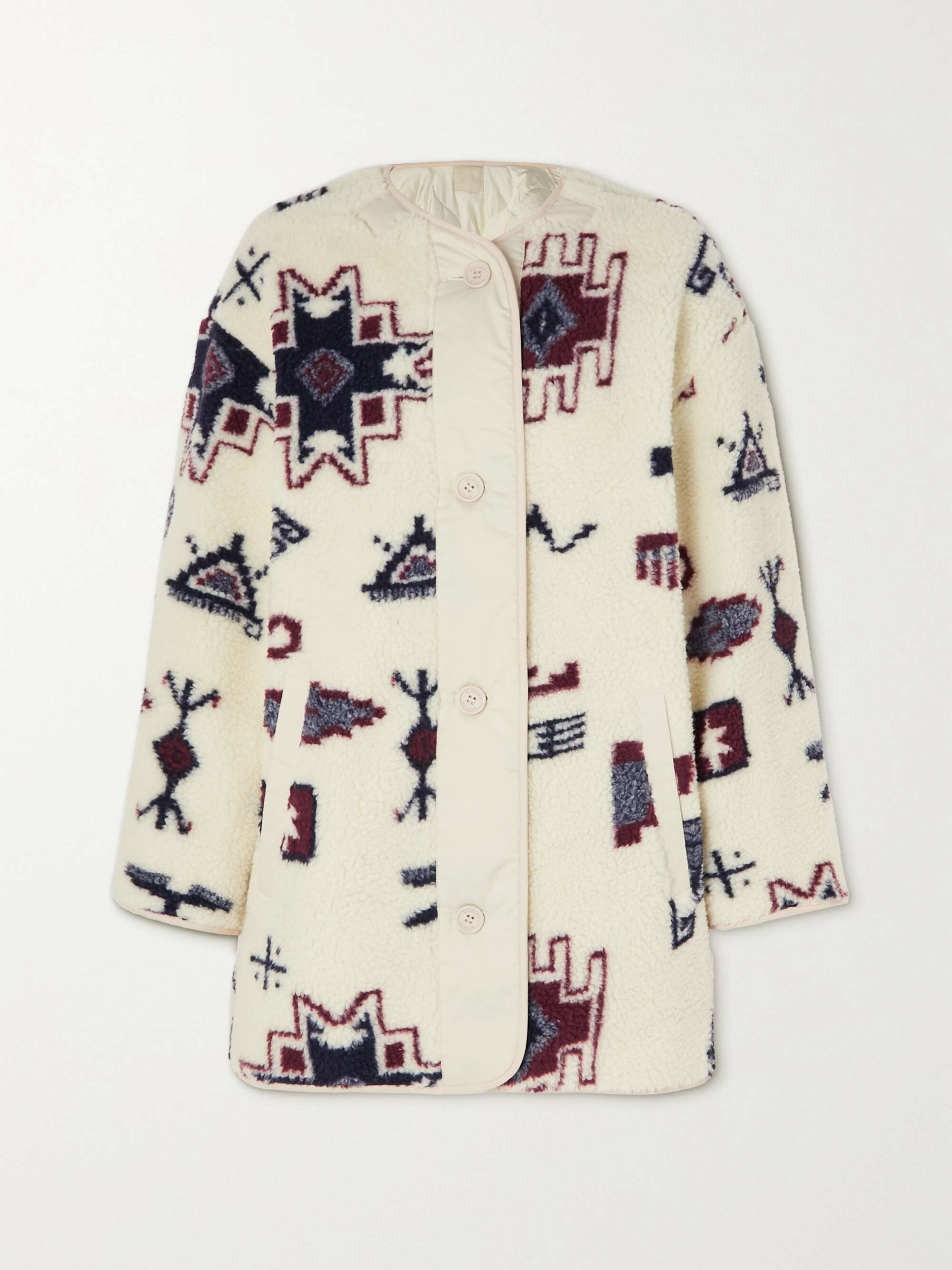 ISABEL MARANT ÉTOILE Himemma reversible printed and quilted shell jacket |