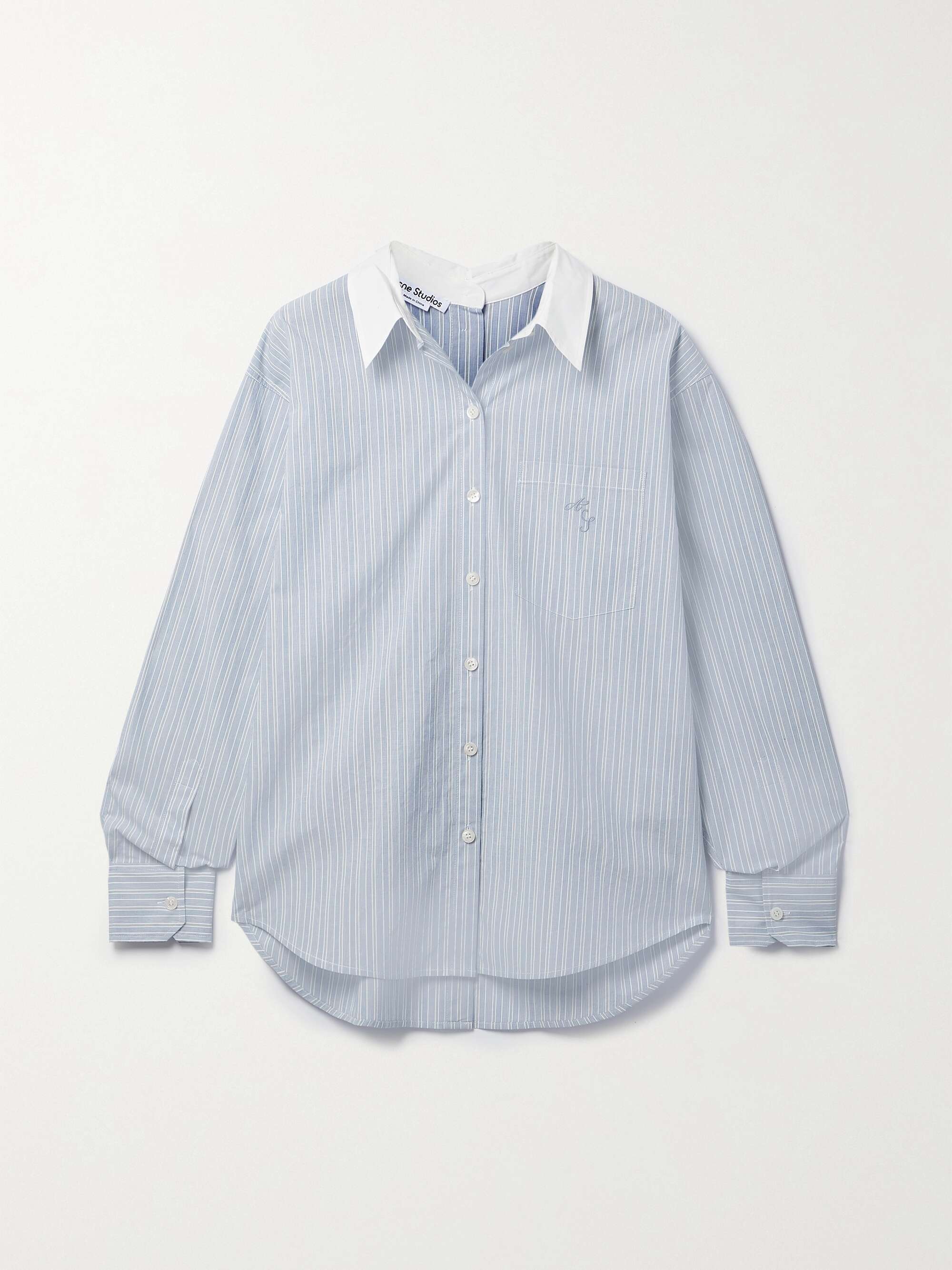 Striped cotton Oxford shirt