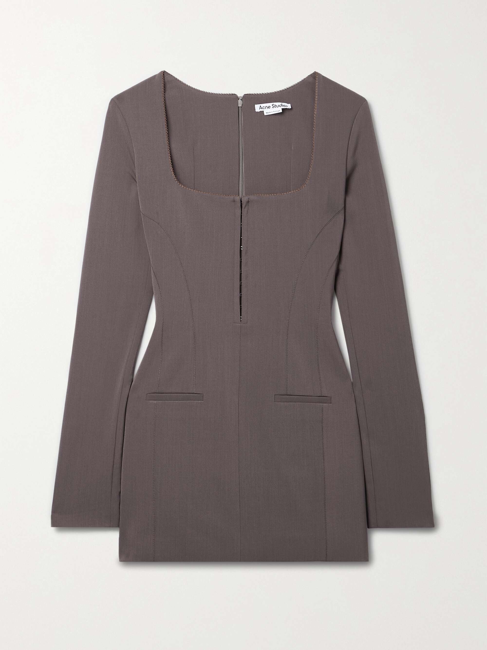 ACNE STUDIOS Dennika gabardine mini dress | NET-A-PORTER