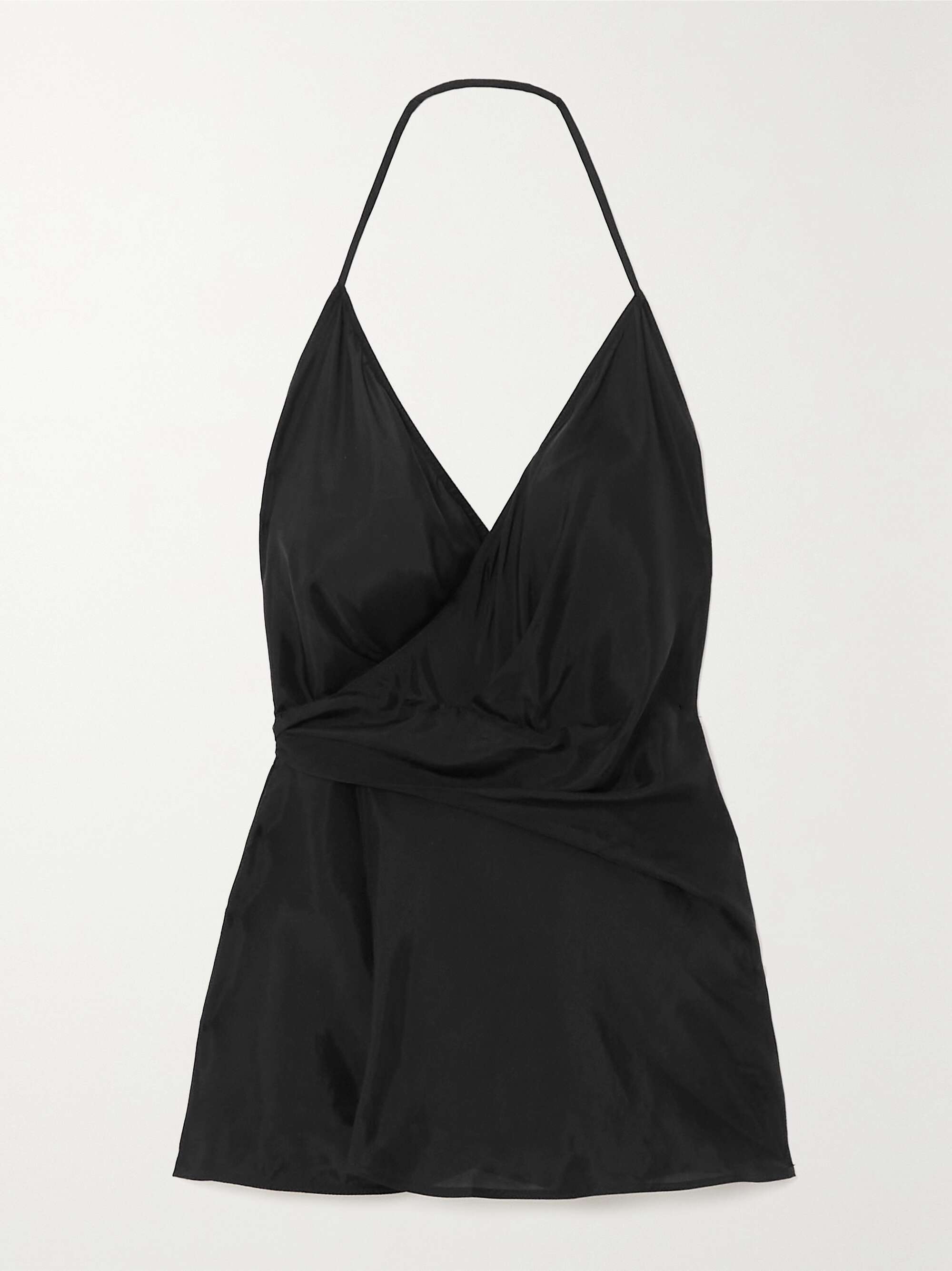 RICK OWENS サテン ホルターネック ラップトップス NET-A-PORTER