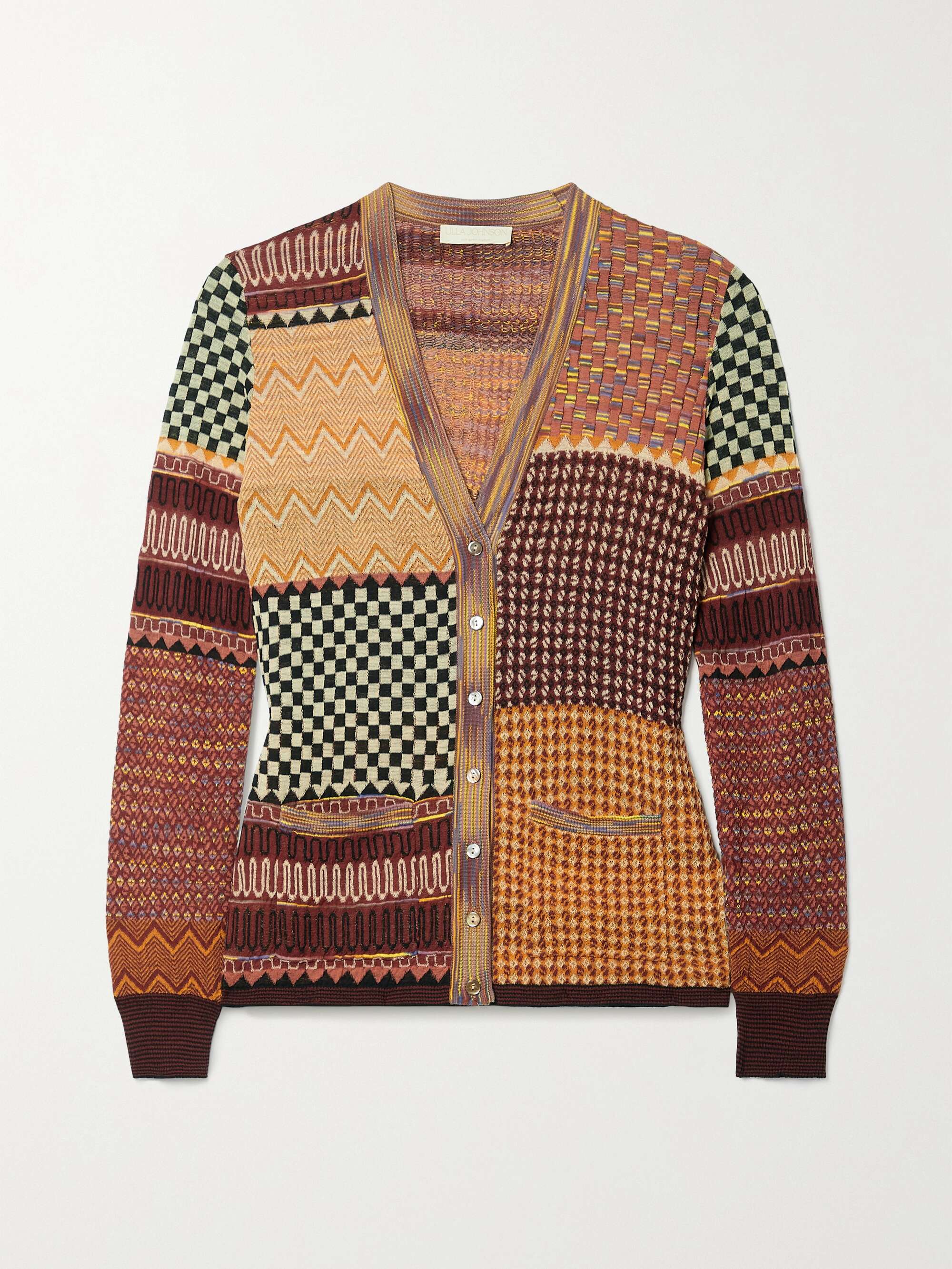 ULLA JOHNSON Medina jacquard-knit cardigan | NET-A-PORTER